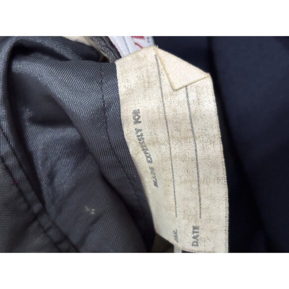 Vintage Orvis Mens Blazer Jacket Size 44L Navy Blue Wool 3 Roll 2 Gold Button - Picture 6 of 11